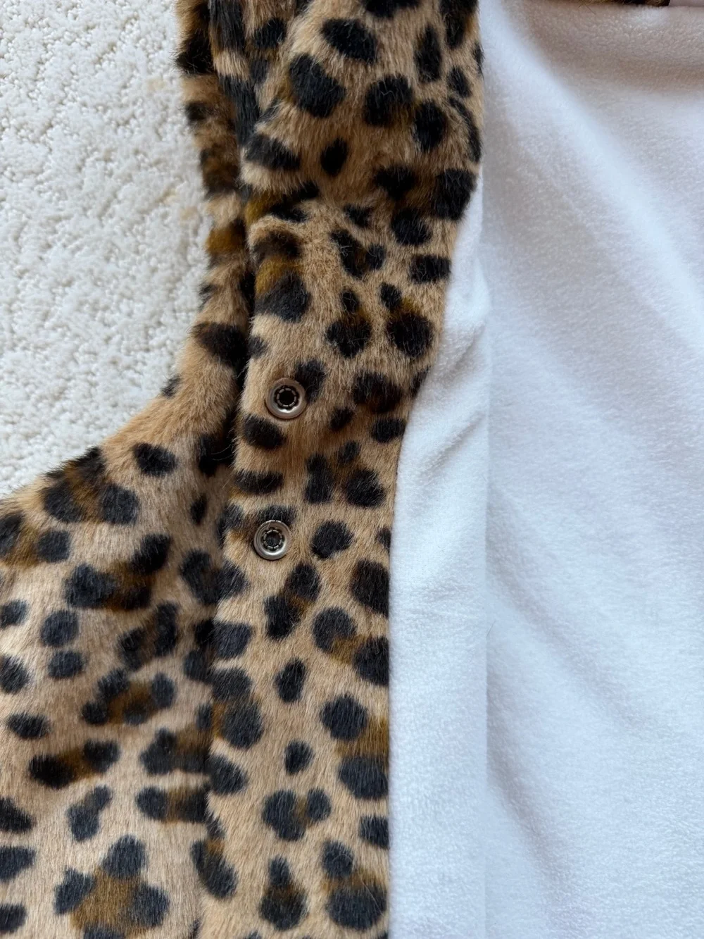 Girl’s Carter's Leopard Faux Fur Vest